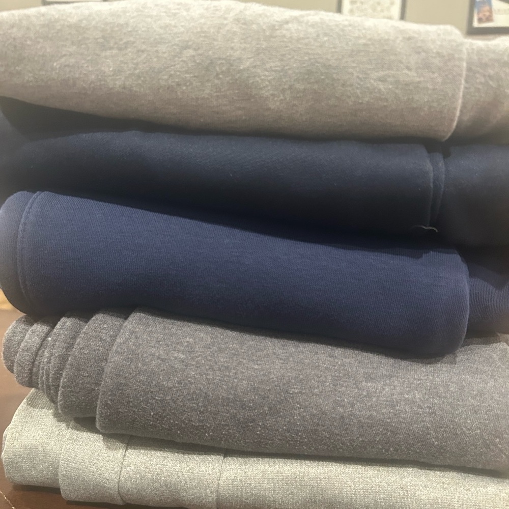 Nike Gray and Blue Sweatpants & Joggers